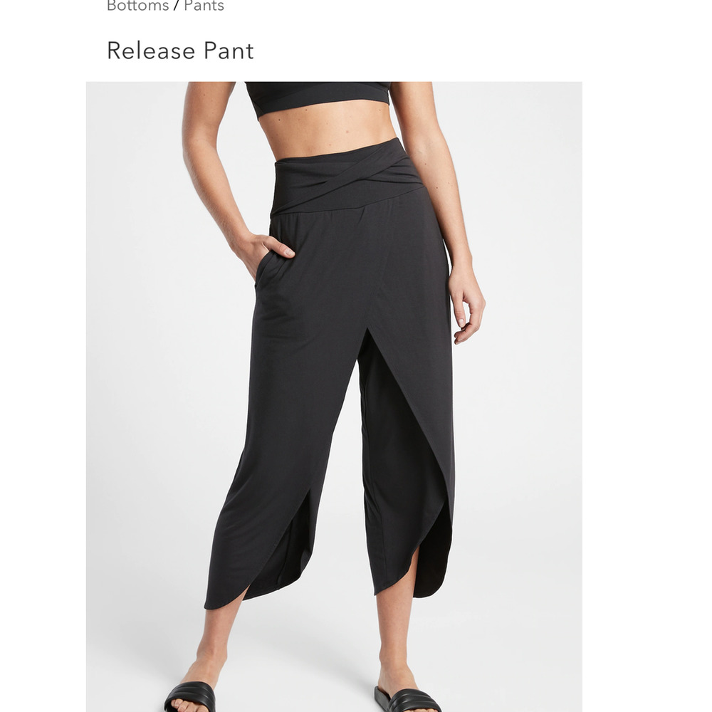Athleta Release Yoga Casual Pant Black Medium